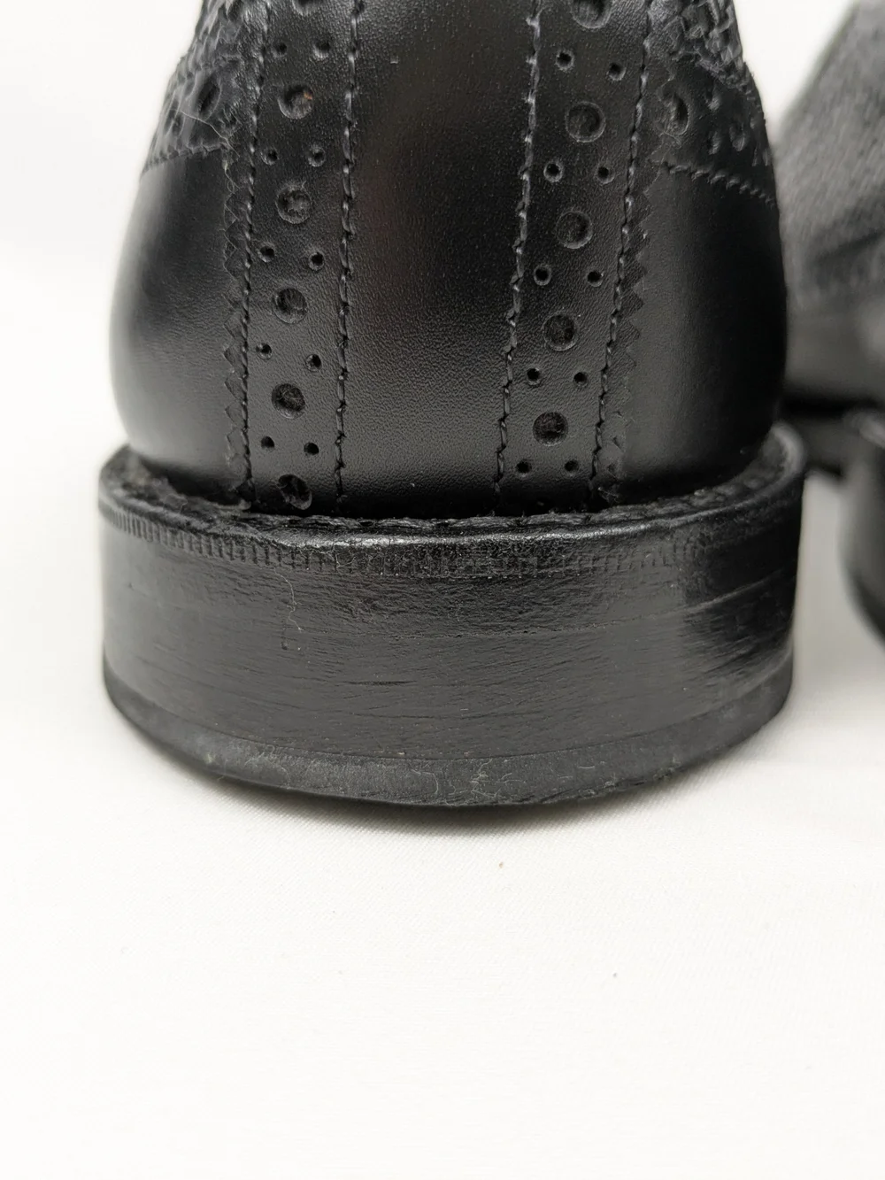 Allen Edmonds Black Leather Derby Oxfords